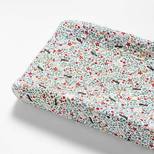 Supercozy Winter Wonderland Organic Cotton Flannel Baby Changing Pad Cover