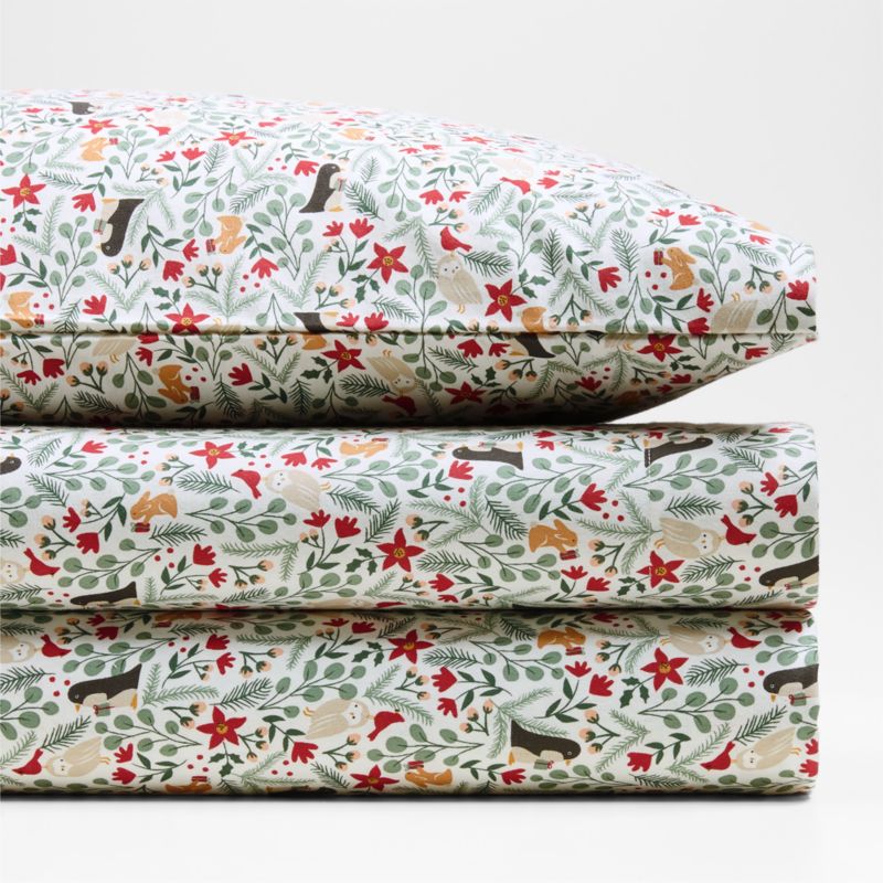 Supercozy Winter Wonderland Organic Cotton Flannel Kids Twin Sheet Set - image 3 of 5