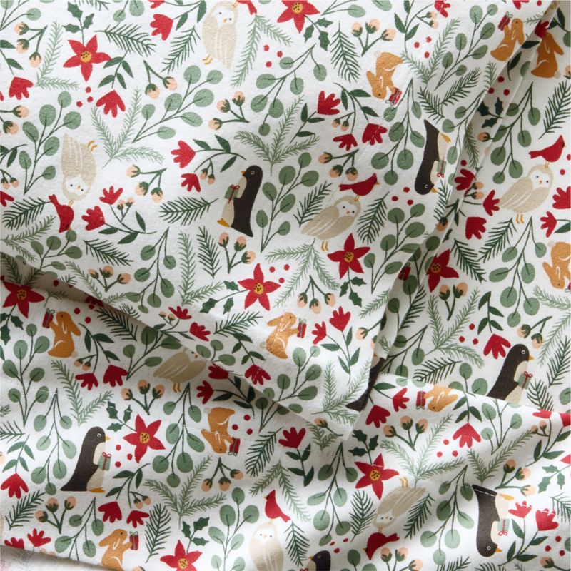 Supercozy Winter Wonderland Organic Cotton Flannel Toddler Sheet Set - image 4 of 5