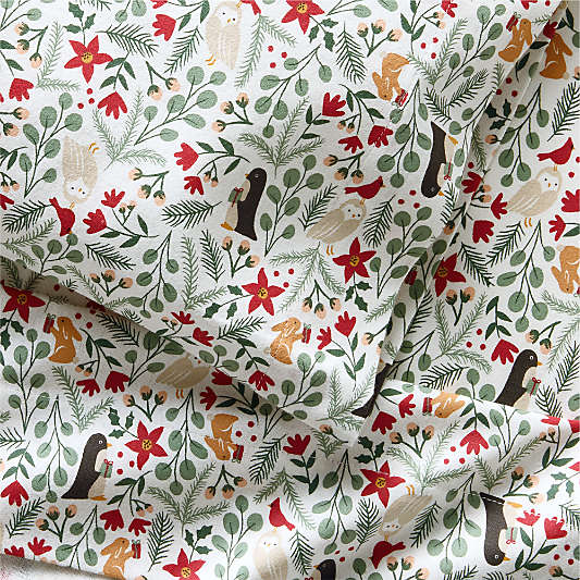 Supercozy Winter Wonderland Organic Cotton Flannel Toddler Sheet Set