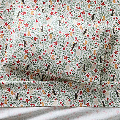 Supercozy Winter Wonderland Organic Cotton Flannel Toddler Sheet Set