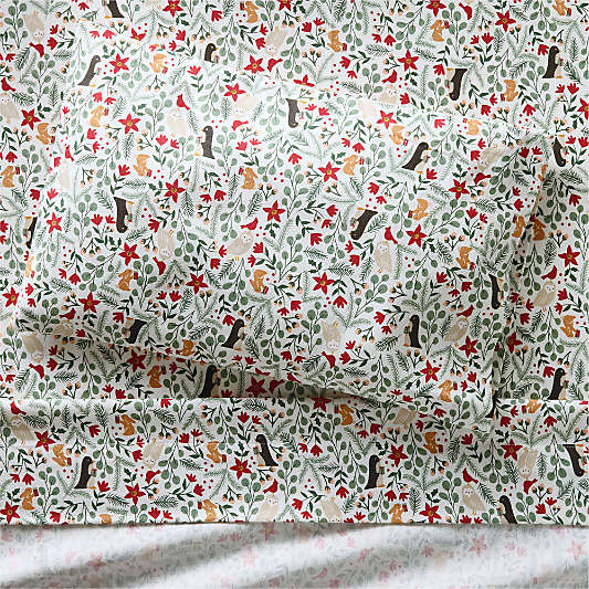 Supercozy Winter Wonderland Organic Cotton Flannel Toddler Sheet Set