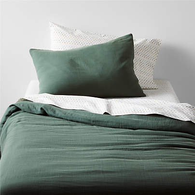 Duvet Cover for Babies, LAPIN VERT - green, Bedding & Decor