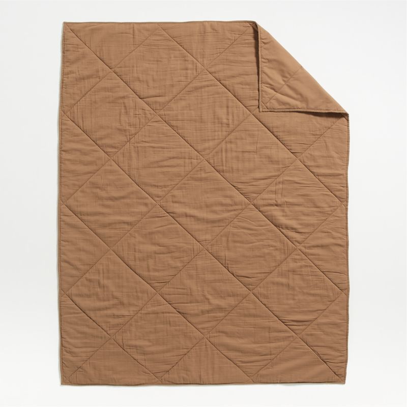 Supersoft Kids Brulee Brown Gauze Cotton Twin Quilt