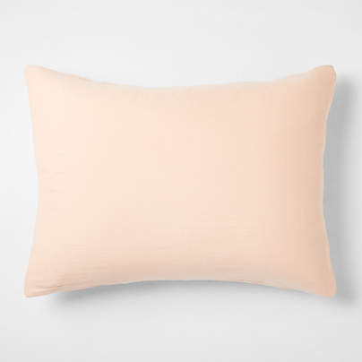 Supersoft Kids Elegant Pink Organic Cotton Gauze Pillow Sham