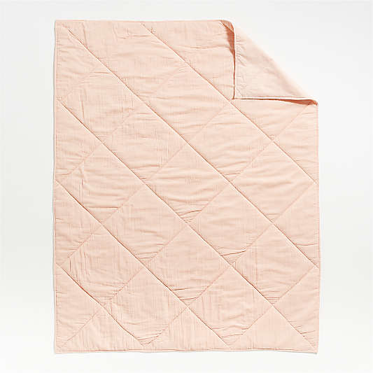 Supersoft Kids Elegant Pink Gauze Cotton Quilt Bedding Set