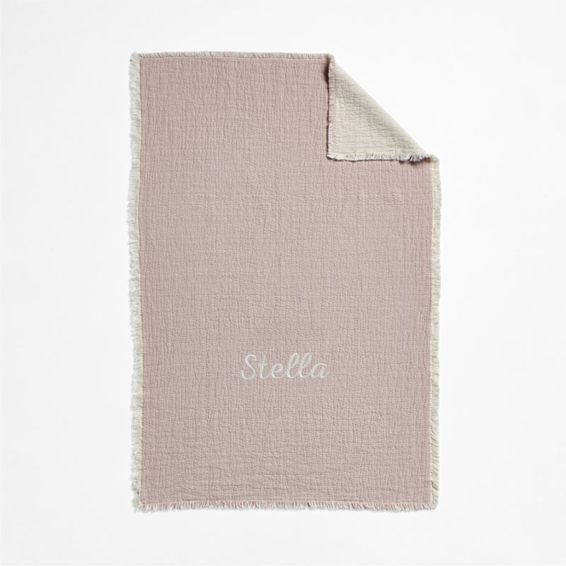 Supersoft Organic Cotton Gauze Classic Mauve Pink Kid Blanket - image 1 of 5