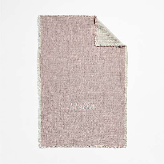 Supersoft Organic Cotton Gauze Classic Mauve Pink Kids Blanket