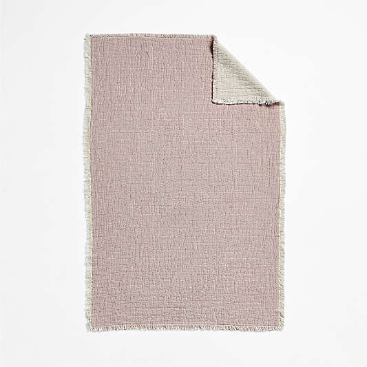 Supersoft Organic Cotton Gauze Classic Mauve Pink Kid Blanket