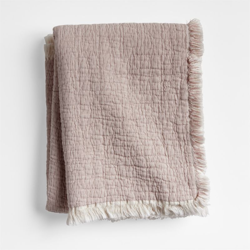 Supersoft Organic Cotton Gauze Classic Mauve Pink Kid Blanket - image 0 of 5