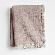 Supersoft Organic Cotton Gauze Classic Mauve Pink Kids Blanket