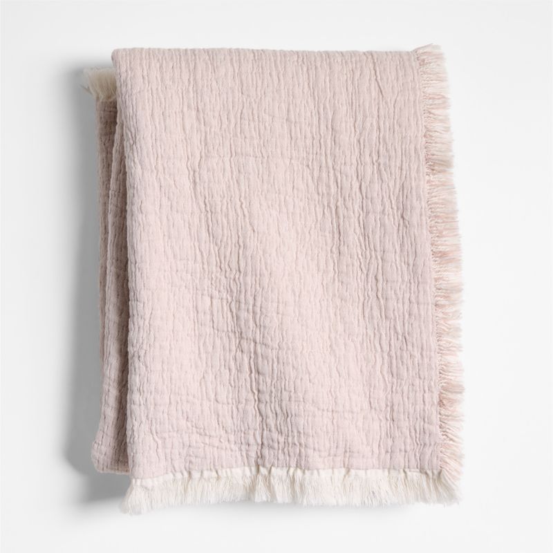 Supersoft Organic Cotton Gauze Classic Mauve Pink Baby Stroller Blanket - image 0 of 6