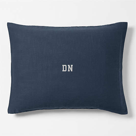 Supersoft Gauze Organic Cotton Deep Indigo Standard Bed Pillow Sham
