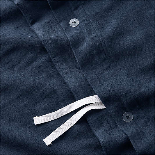 Supersoft Gauze Organic Cotton Deep Indigo Twin XL Duvet Cover