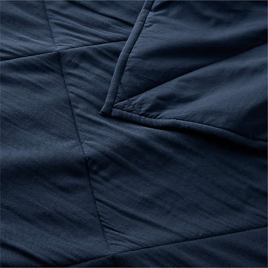 Supersoft Gauze Organic Cotton Deep Indigo Twin XL Quilt