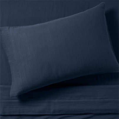 Supersoft Gauze Organic Cotton Deep Indigo Twin XL Sheet Set