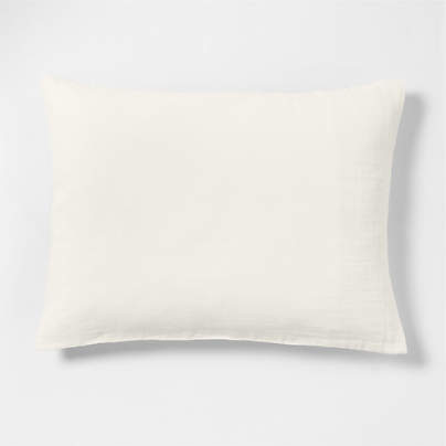 Supersoft Gauze Organic Cotton Pampas Ivory Standard Bed Pillow Sham