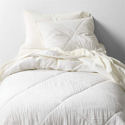 Supersoft Gauze Organic Cotton Pampas Ivory Twin XL Quilt