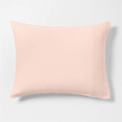 Supersoft Gauze Organic Cotton Pale Pink Standard Bed Pillow Sham