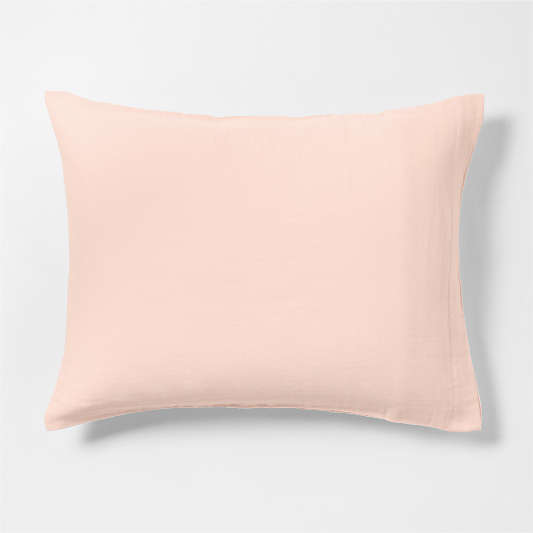 Supersoft Gauze Organic Cotton Pale Pink Standard Bed Pillow Sham