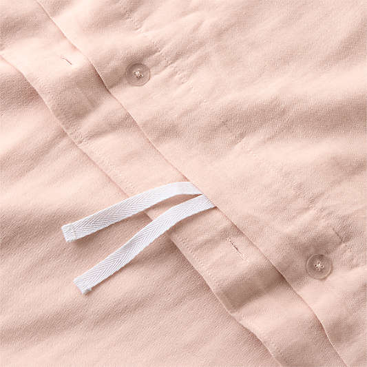 Supersoft Gauze Organic Cotton Pale Pink Twin XL Duvet Cover