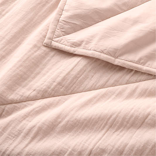Supersoft Gauze Organic Cotton Pale Pink Twin XL Quilt