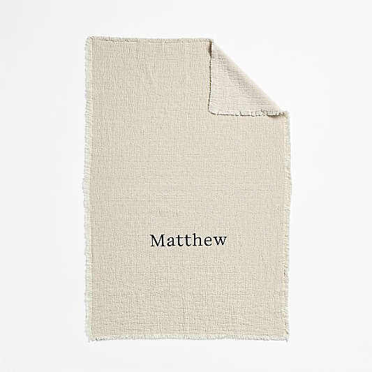 Supersoft Organic Cotton Gauze Stone Tan Kids Blanket