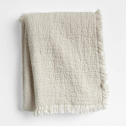Supersoft Organic Cotton Gauze Stone Tan Kids Blanket