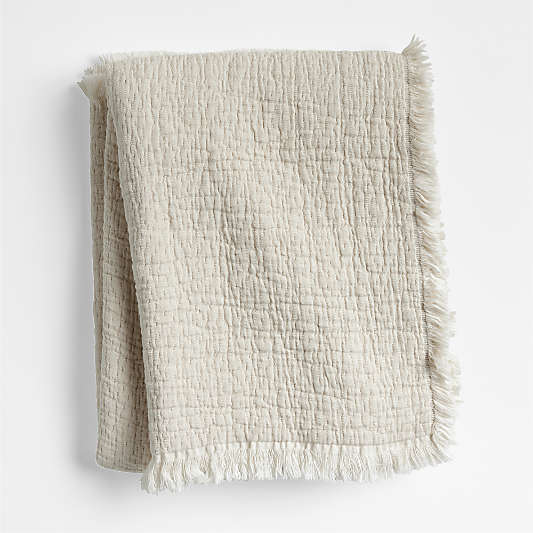 Supersoft Organic Cotton Gauze Stone Tan Kids Blanket