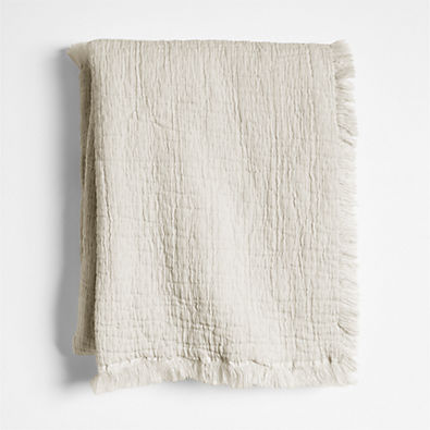 View Supersoft Organic Cotton Gauze Stone Tan Baby Stroller Blanket details