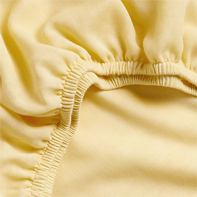 View Supersoft Straw Yellow 100% Organic Cotton Gauze Baby Crib Fitted Sheet details