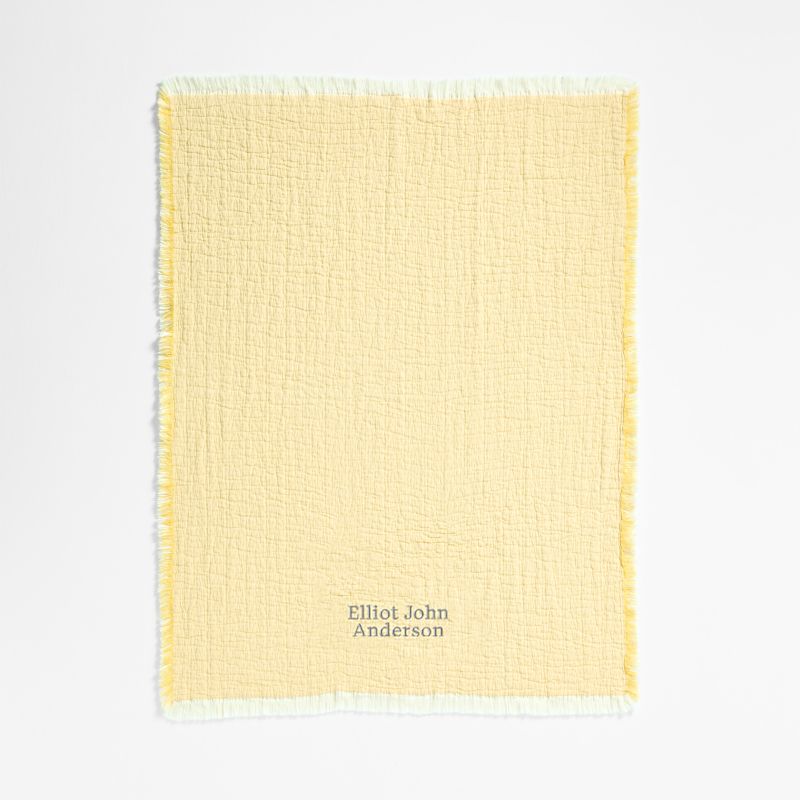 Supersoft Straw Yellow Organic Cotton Gauze Baby Stroller Blanket - image 1 of 6