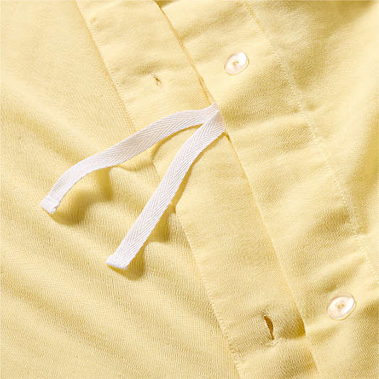 Supersoft Straw Yellow Organic Cotton Gauze Duvet Bedding Set