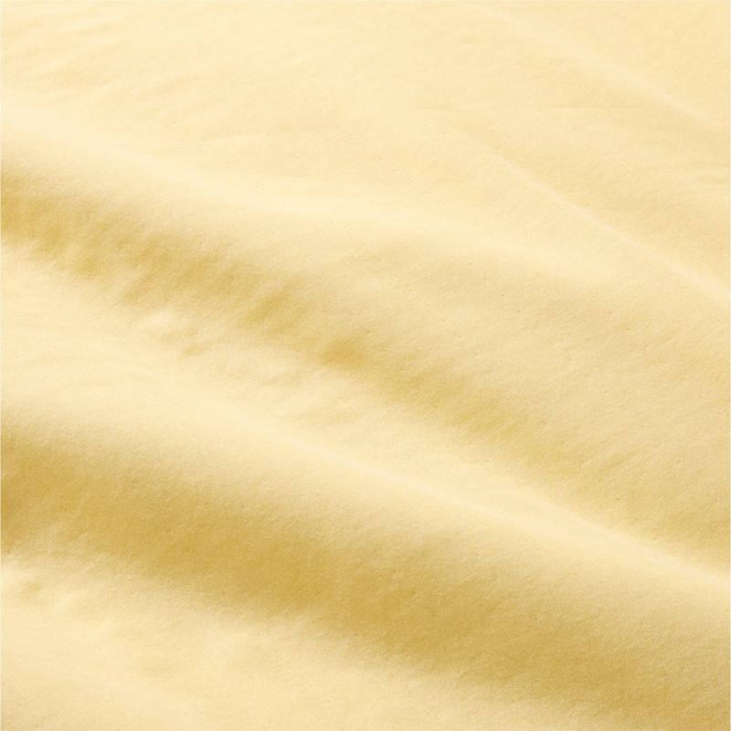 Supersoft Straw Yellow Organic Cotton Gauze Kids Full/Queen Duvet Cover - image 4 of 6