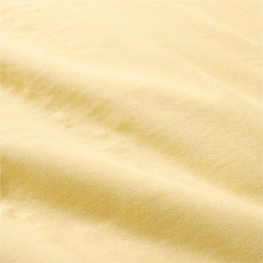 Supersoft Straw Yellow Organic Cotton Gauze Kids Duvet Cover