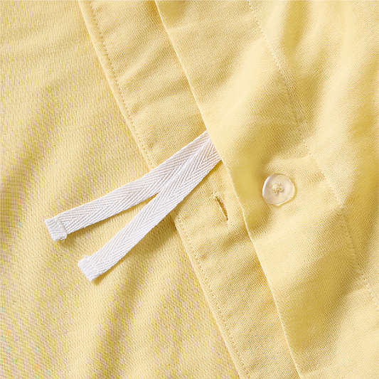 Supersoft Straw Yellow Organic Cotton Gauze Toddler Duvet Cover