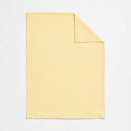 Supersoft Straw Yellow Organic Cotton Gauze Toddler Duvet Cover