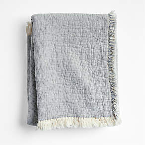 Supersoft Kids Mist Blue Organic Cotton Gauze Pillowcase