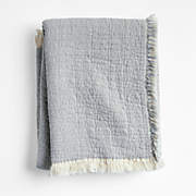 Supersoft Kids Mist Blue Organic Cotton Gauze Pillowcase
