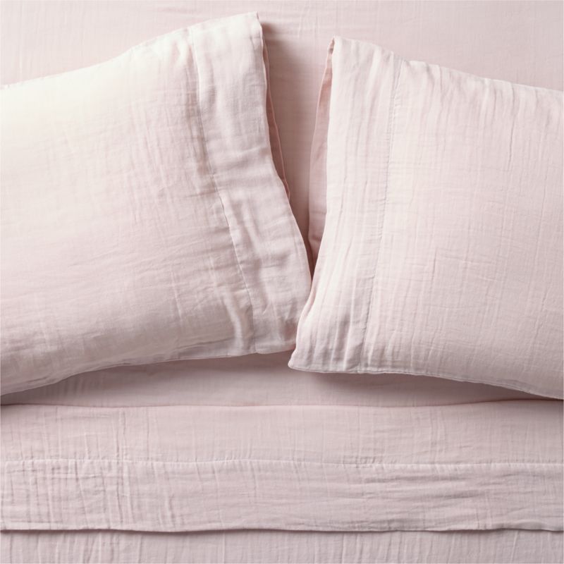 Supersoft Lilac Rose Organic Cotton Gauze Kids Pillowcase - image 2 of 9