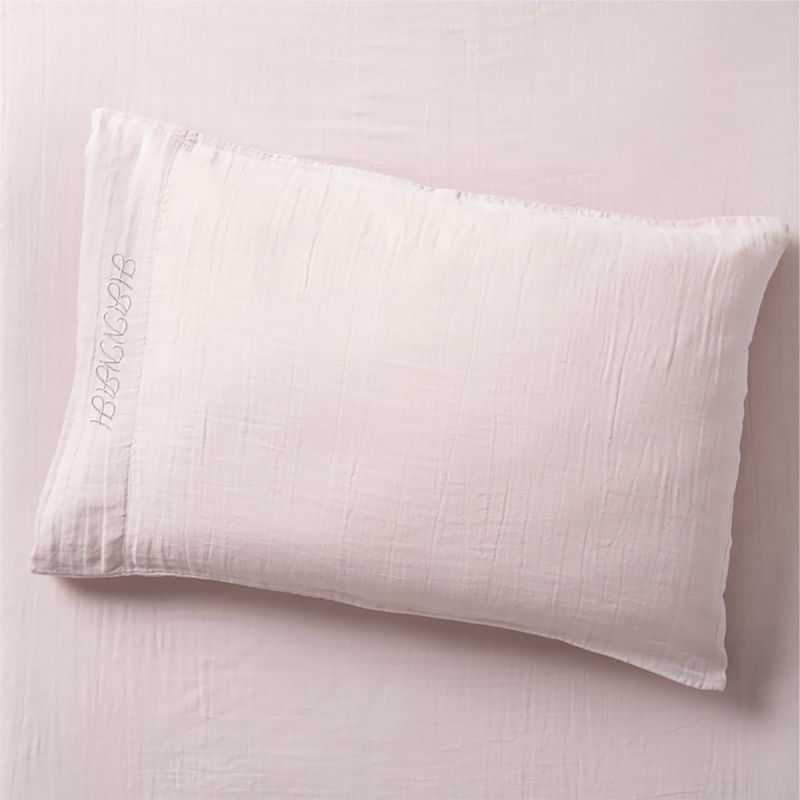 Supersoft Lilac Rose Organic Cotton Gauze Kids Pillowcase - image 7 of 9