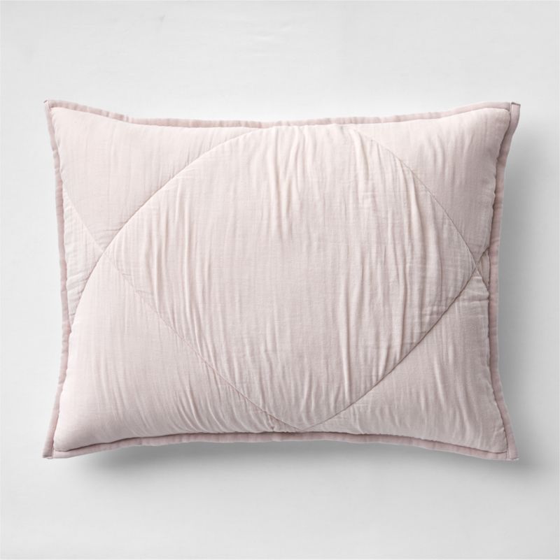 Supersoft Lilac Rose Quilted Cotton Gauze Kids Pillow Sham