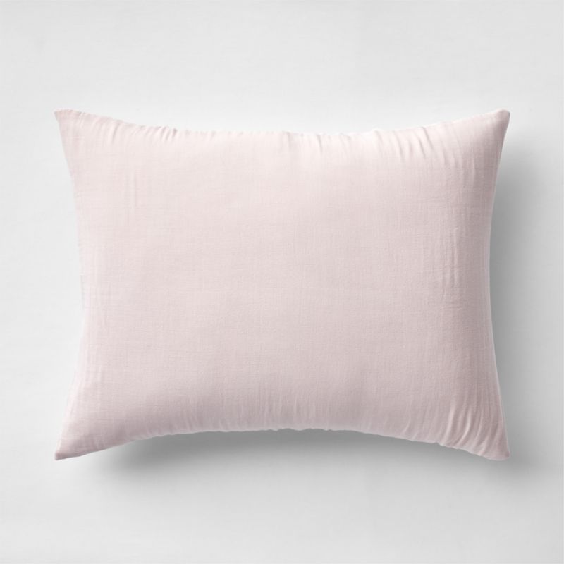 Supersoft Lilac Rose Organic Cotton Gauze Kids Pillow Sham