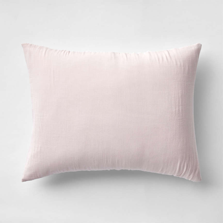 Supersoft Mauve Rose Organic Cotton Gauze Kids Pillow Sham Crate & Kids