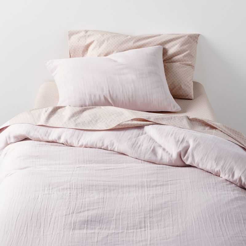 Supersoft Lilac Rose Organic Cotton Gauze Kids Pillow Sham