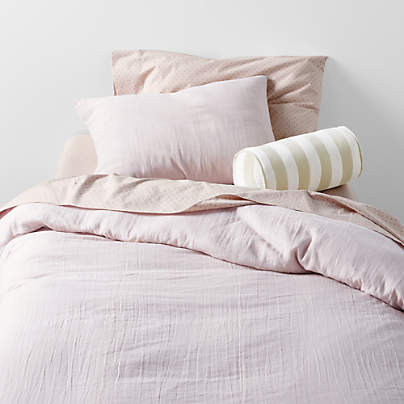 Supersoft Lilac Rose Organic Cotton Gauze Kids Duvet Cover