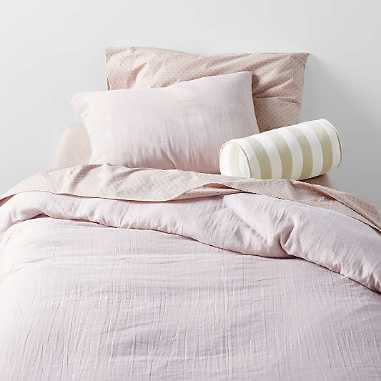 Supersoft Lilac Rose Organic Cotton Gauze Kids Full/Queen Duvet Cover