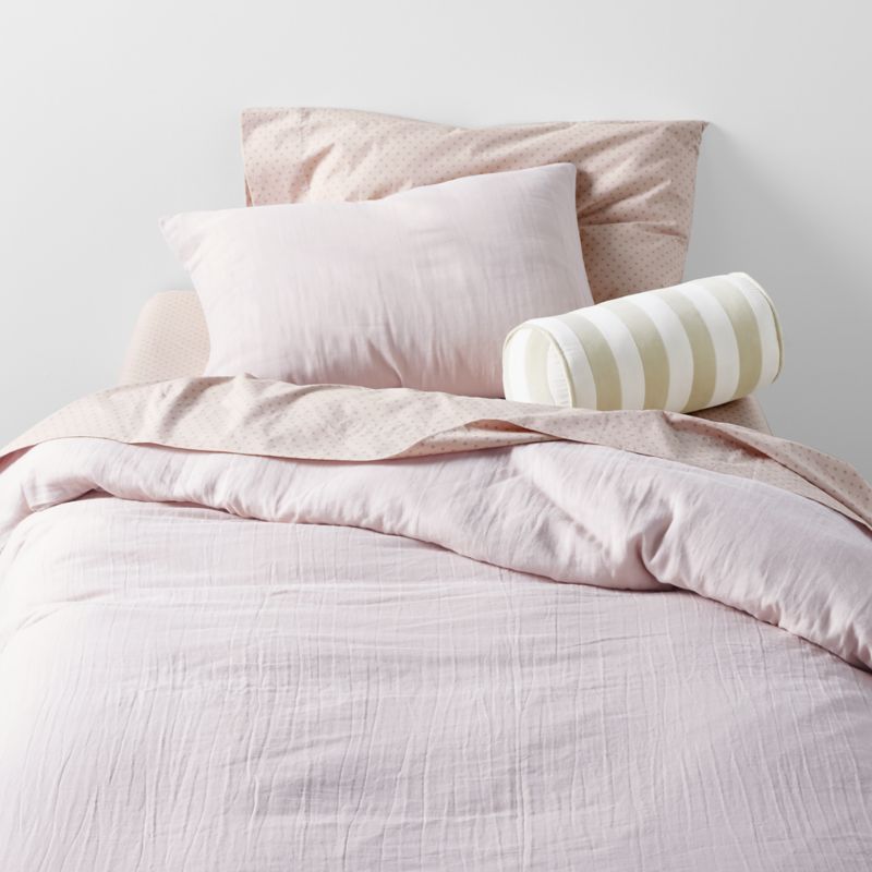 Supersoft Lilac Rose Organic Cotton Gauze Kids Pillow Sham