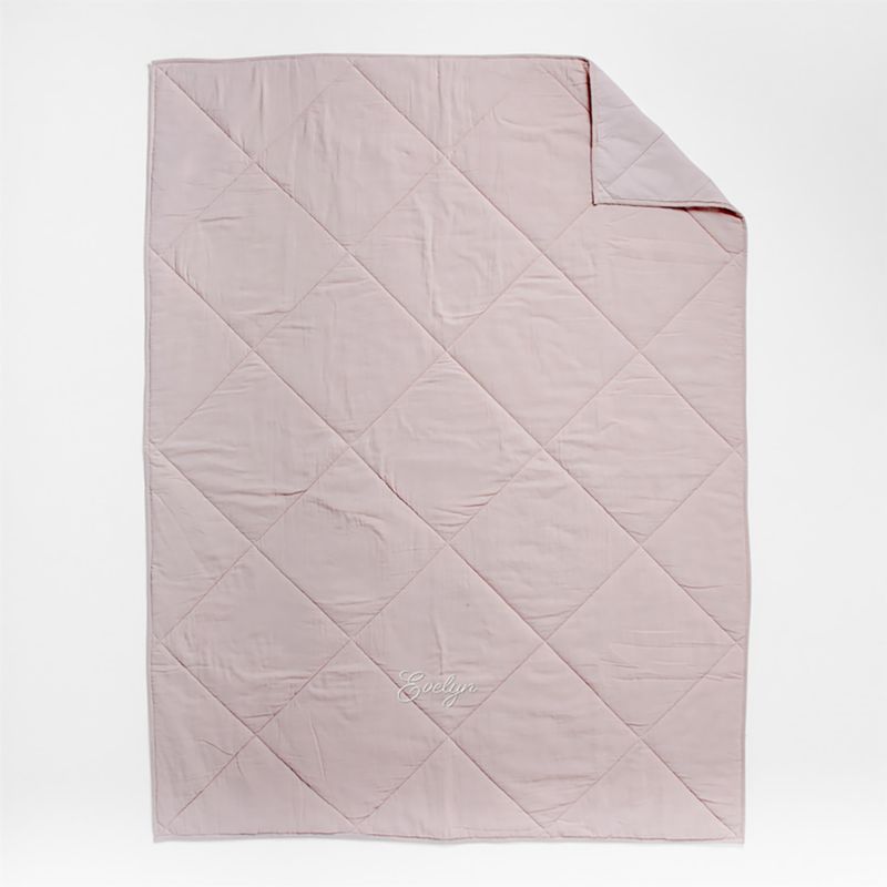 Supersoft Lilac Rose Cotton Gauze Kids Twin Quilt - image 4 of 9