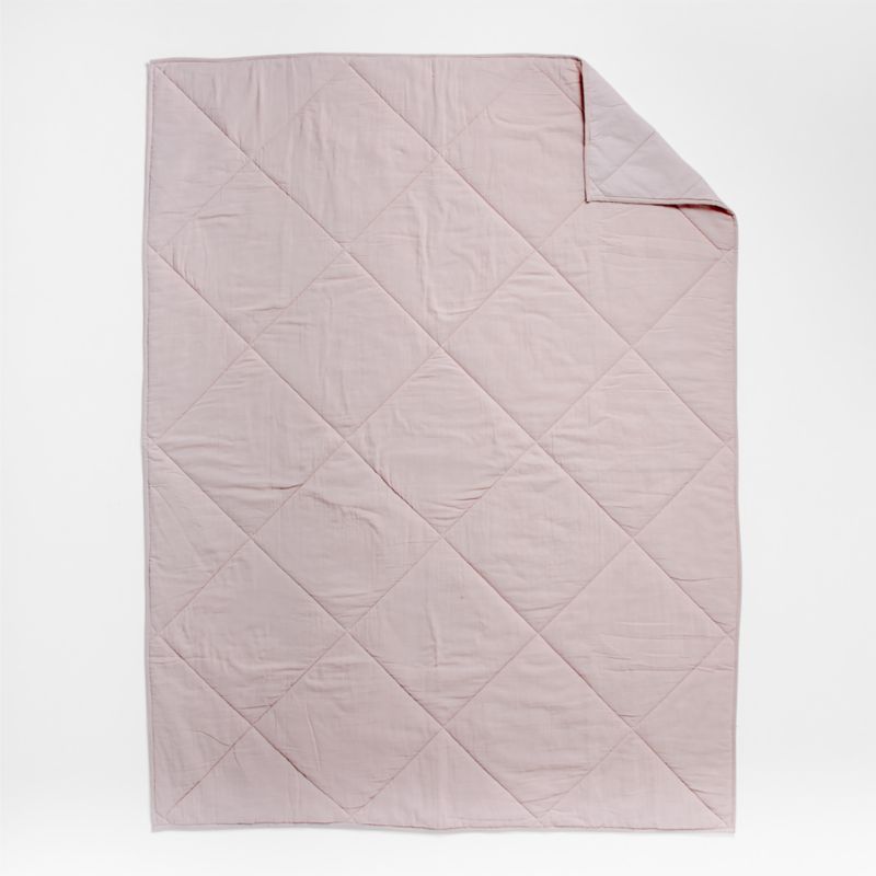 Supersoft Lilac Rose Cotton Gauze Kids Twin Quilt - image 5 of 9